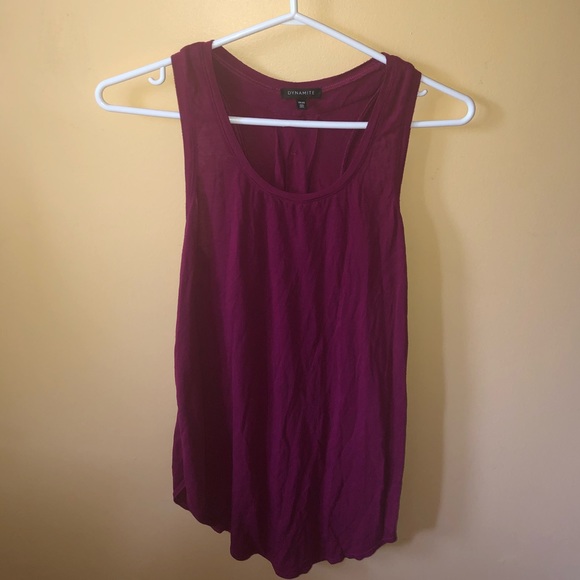 Burgundy tank top - Picture 1 of 2